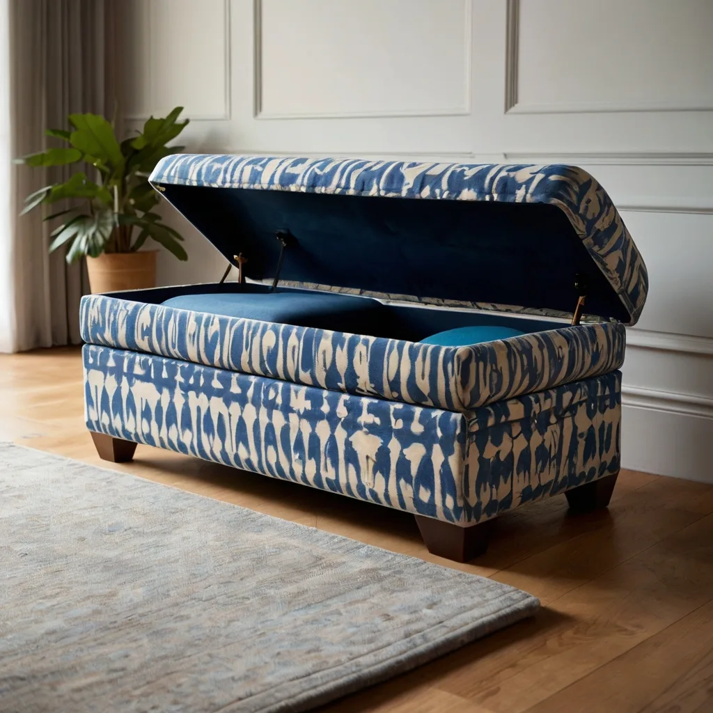 Leonardo Kino XL A multifunctional storage ottoman upholstered 2