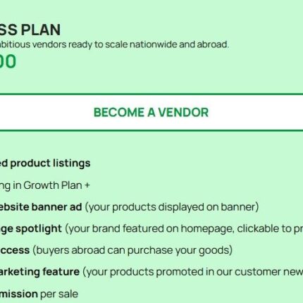 Sefrelshop vendor business plan
