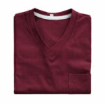 Men wine V Neck T Shirt With Pocket Nigeria 2026