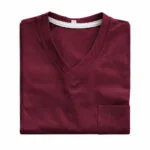 Men wine V Neck T Shirt With Pocket Nigeria 2026