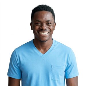 Men cream V Neck T Shirt With Pocket Nigeria 2026