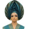 Asha Jacob Yunik Gele with Shoulder Ipele | Luxury M. Hayes Owambe Gele