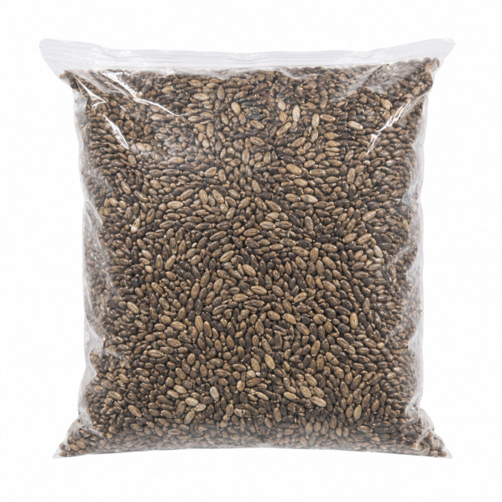 Premium Milk Thistle Seeds in a sealed package, naturally rich in silymarin and antioxidants to support liver health and overall wellness.