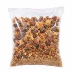 Premium Gum Arabic (Acacia Gum) packaged for sale, a natural plant-based ingredient rich in soluble dietary fibre.