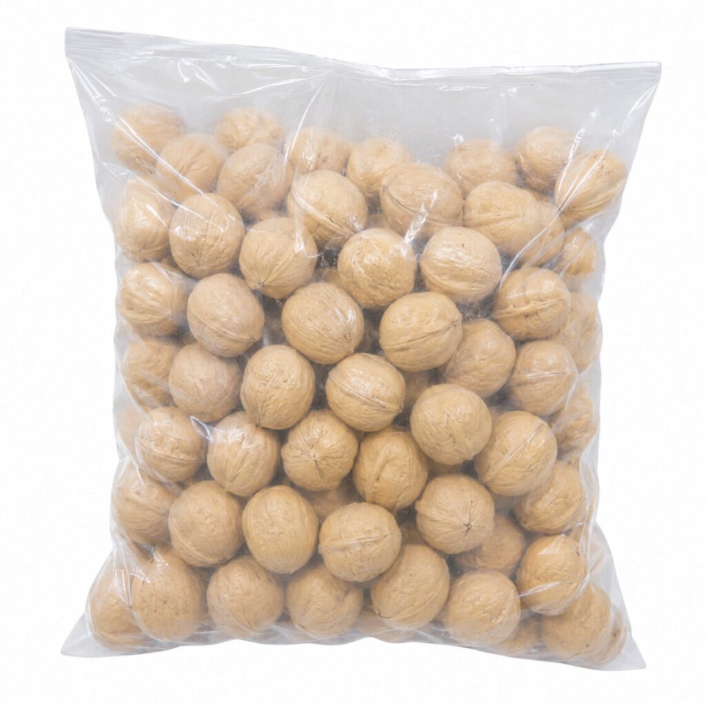 Premium walnuts packaged for sale, rich in healthy unsaturated fats, plant-based omega-3 ALA, fibre and essential nutrients