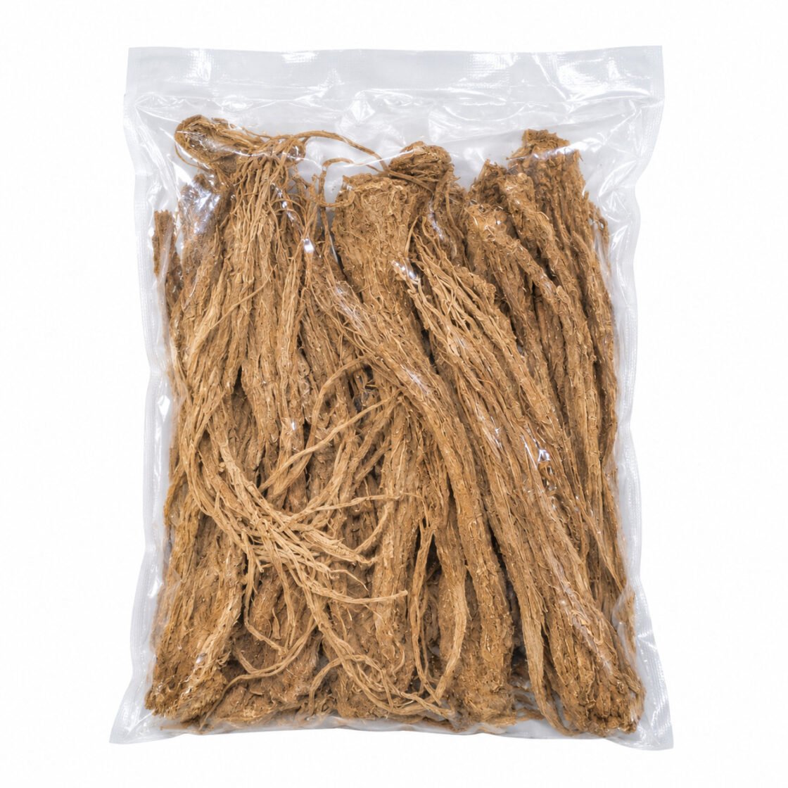Premium Danguire dried herbal root pieces packaged in a clear bag for traditional herbal preparations.