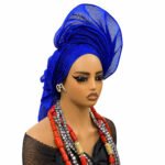 Anna Gele Lush mettalic Aso oke